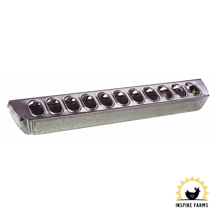 Little Giant Metal Slide-Top Poultry Ground Feeder