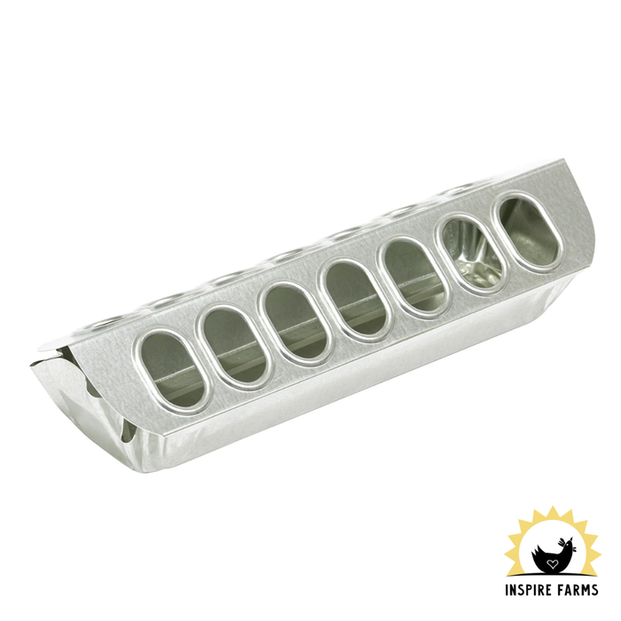 Little Giant Metal Slide-Top Poultry Ground Feeder