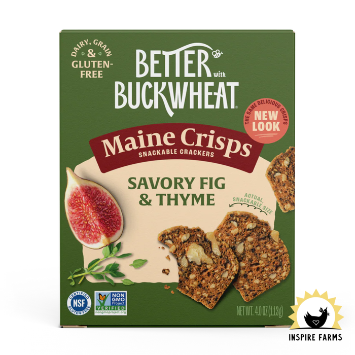 Better with Buckwheat Maine Crisps