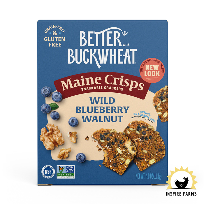 Better with Buckwheat Maine Crisps