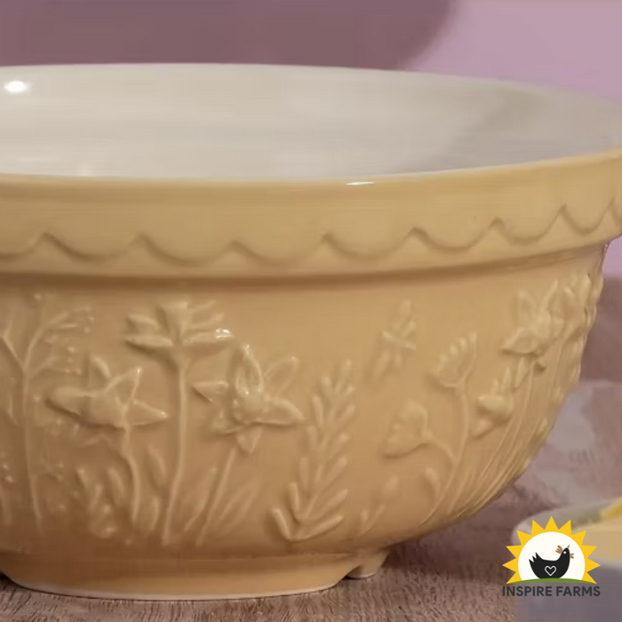 Mason Cash Daffodil, Yellow Size 30 Mixing Bowl 8