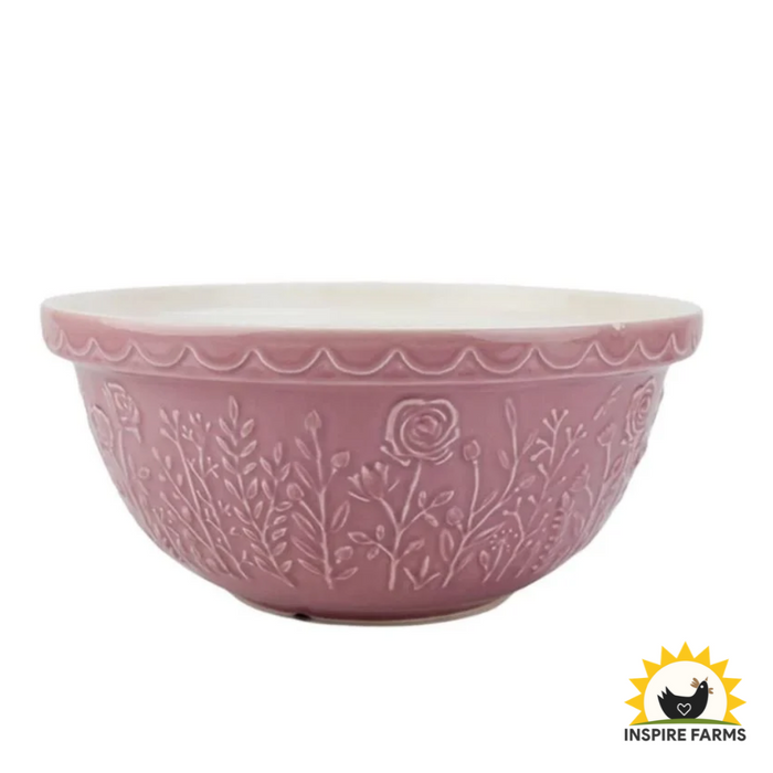 Mason Cash Rose, Pink Size 12 Mixing Bowl 11.75"