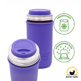 Mason Jar Lifestyle - Silicone Drinking Lid with Stainless Steel Band for Jars