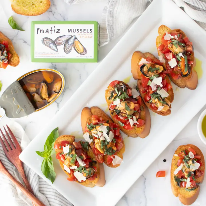 Matiz Mussels in Extra Virgin Olive Oil – 4 oz