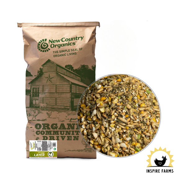 New Country Organics Olive Oil Layer Feed 17%