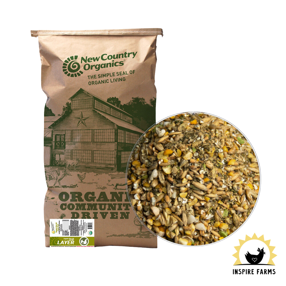 New Country Organics Olive Oil Layer Feed — Inspire Farms