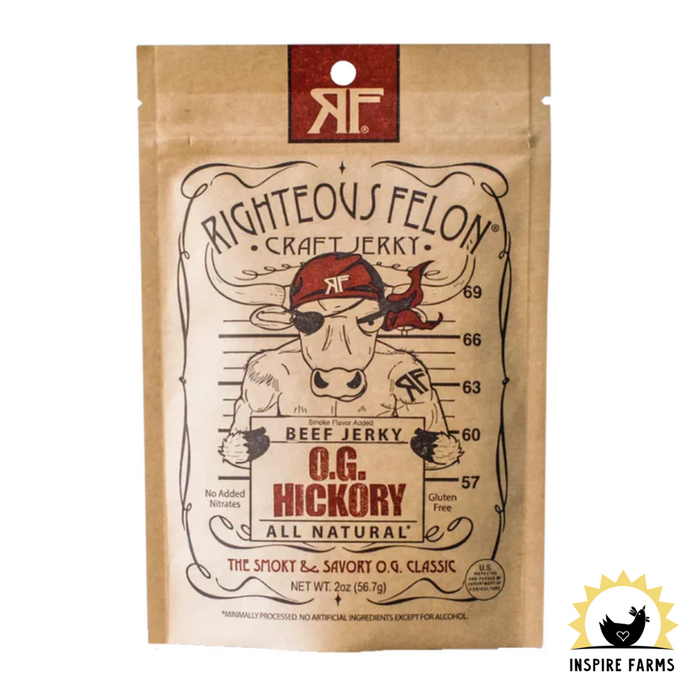 Righteous Felon Beef Jerky 2oz