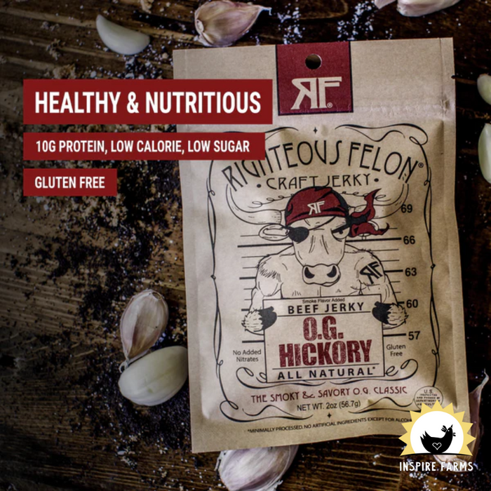 Righteous Felon Beef Jerky 2oz