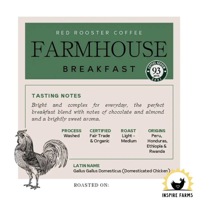 Red Rooster Coffee Organic Coffee Blends