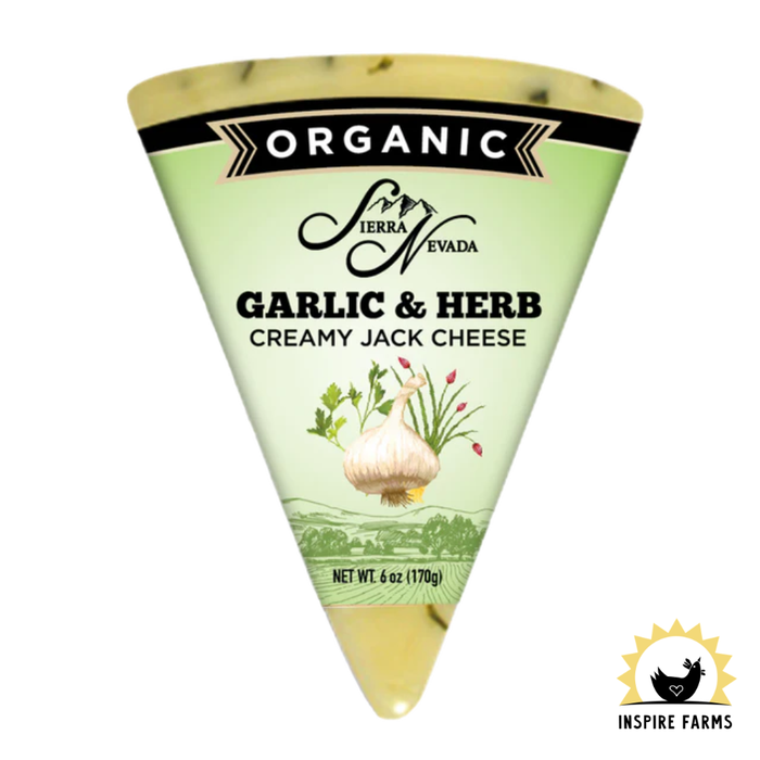 Organic Jack Garlic & Herb Wedges 6oz