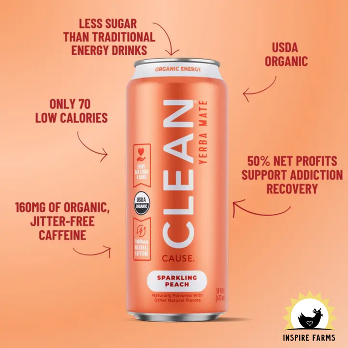 Organic Yerba Mate Tea – Sparkling & Non-Carbonated Energy Drink 16oz