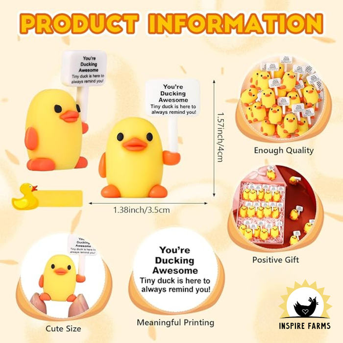 Positive Mini Rubber Duck