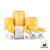 Pure Beeswax Pillar Candles