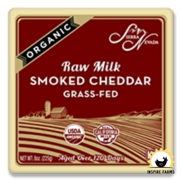 Raw Organic Smoked Cheddar 8oz