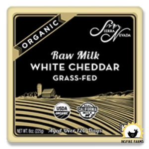 Raw Organic Cheddar, Bricks 8 Oz