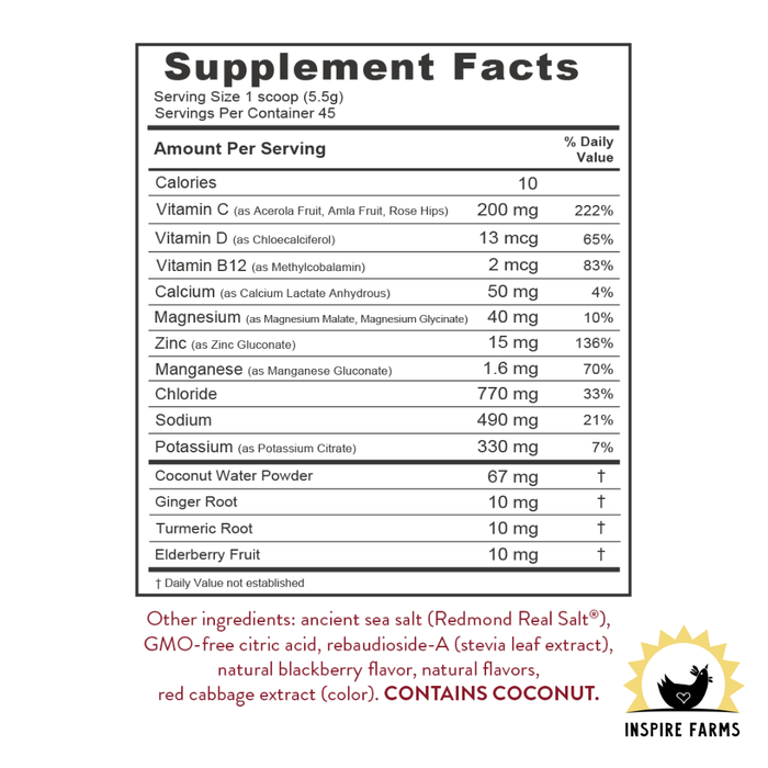 Redmond Re-Lyte Immunity Multivatin Supplement Mix