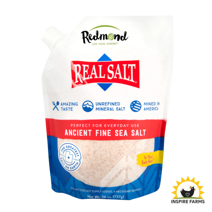 Redmond Real Salt - Ancient Fine Sea Salt 26oz