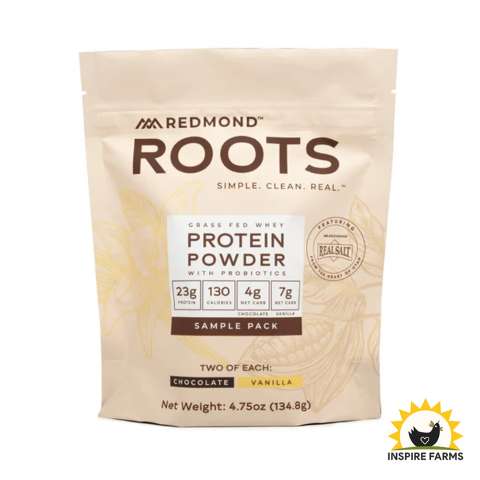 Redmond Roots Protein Powder Sample Pack (4 Sticks)