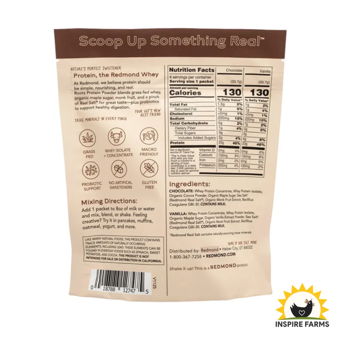 Redmond Roots Protein Powder Sample Pack (4 Sticks)