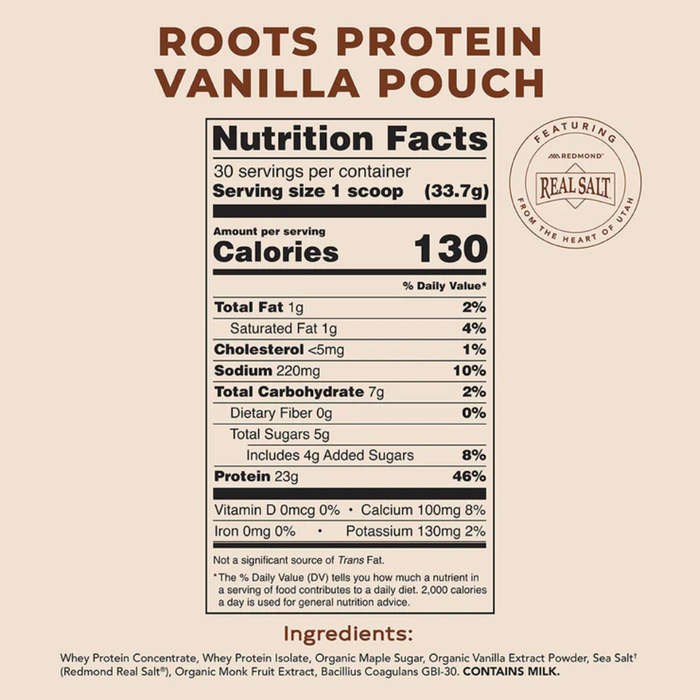 Redmond Roots Protein Powder