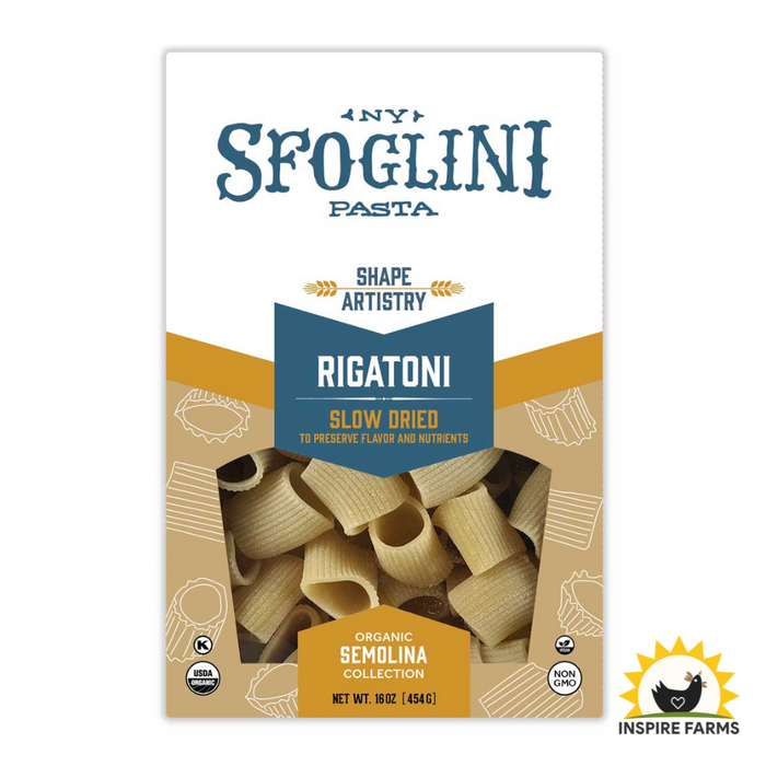 Organic Rigatoni Durum Semolina Pasta