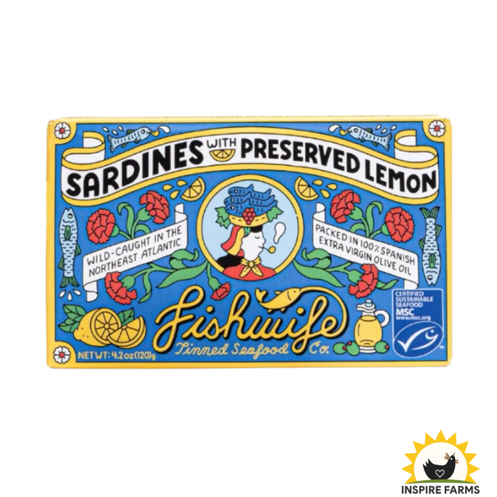 Fishwife Sardines with Preserved Lemon