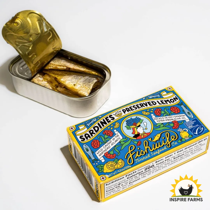 Fishwife Sardines with Preserved Lemon