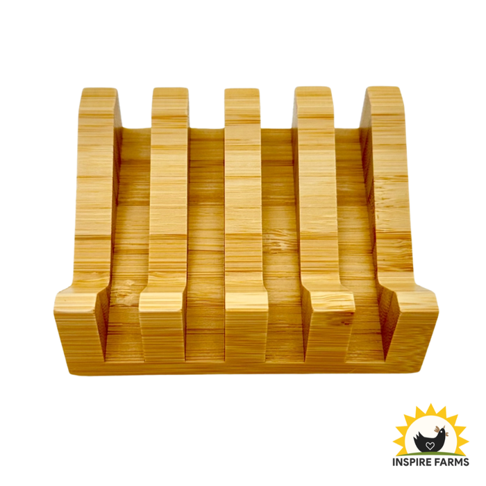 Slanted Wooden Soap Dish