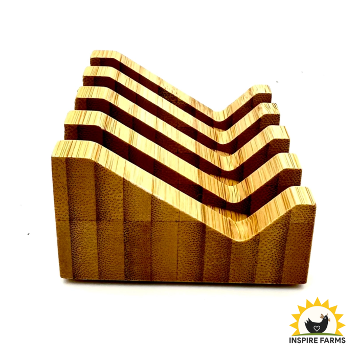 Slanted Wooden Soap Dish