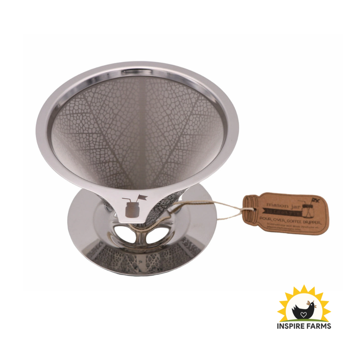 Stainless Steel Pour Over Drip Coffee Filter For Mason Jars