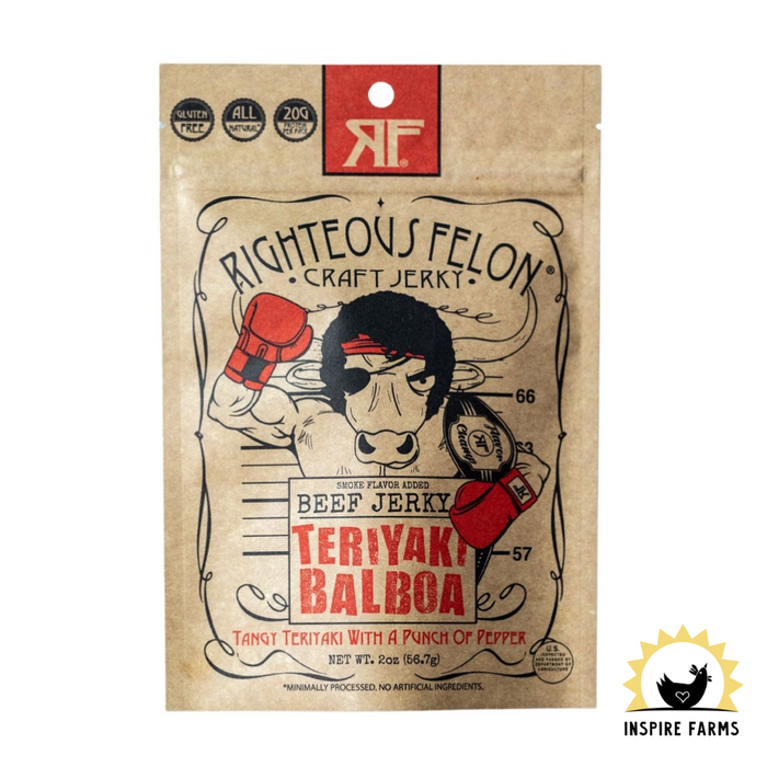 Righteous Felon Beef Jerky 2oz