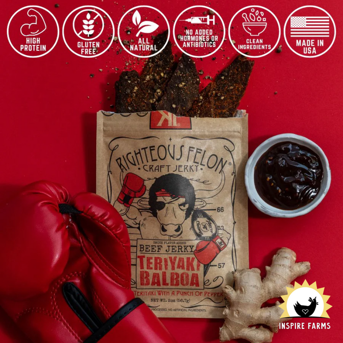 Righteous Felon Beef Jerky 2oz