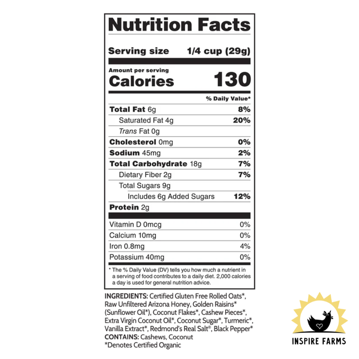 The Biker and Baker Turmeric Granola 8oz