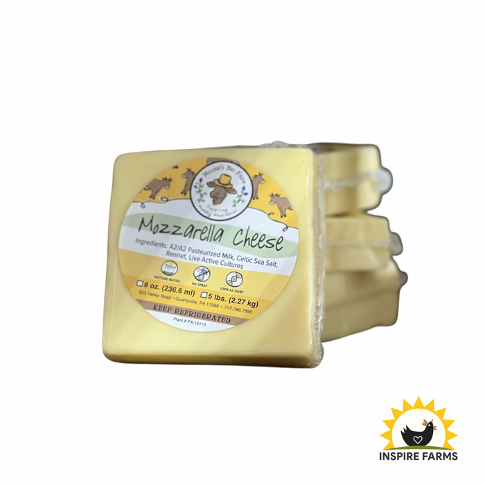 A2/A2 Mozzarella/Cheddar Pressed Cheese - 6oz