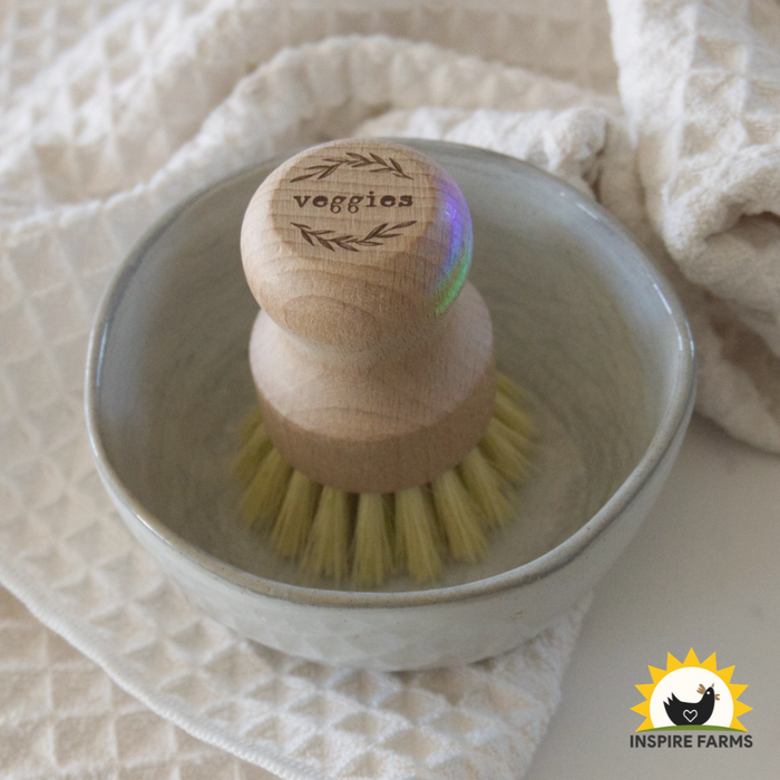 Natural Scrub Brush with Beech Wood & Sisal