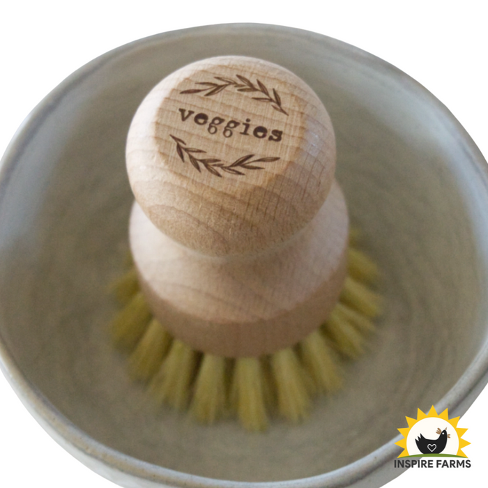 Natural Scrub Brush with Beech Wood & Sisal