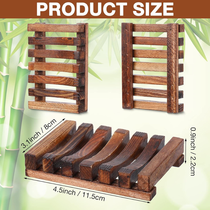 Wooden Shower and Dish Soap Holder