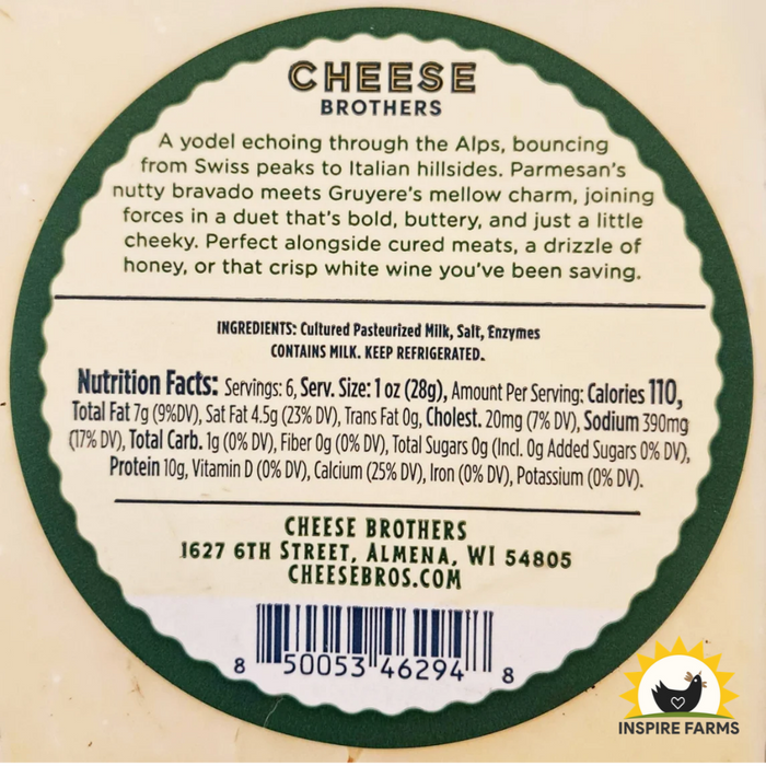 Yodel Parmesan Gruyere