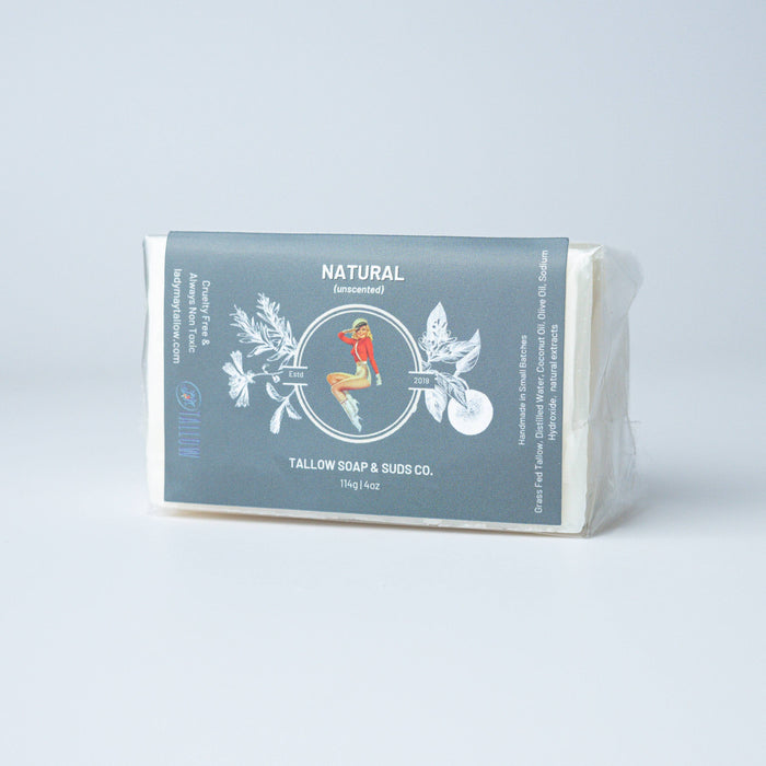 All Natural Tallow Soap, Lavender Mint & Unscented
