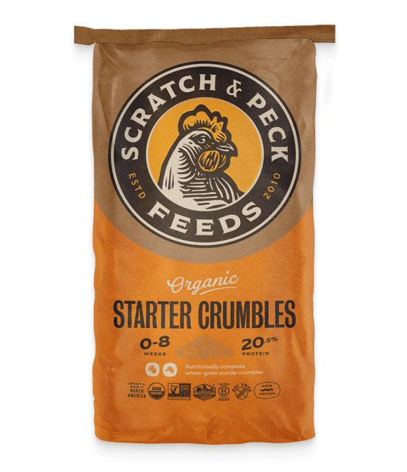 Scratch & Peck Organic Starter Crumble + Grub Protein