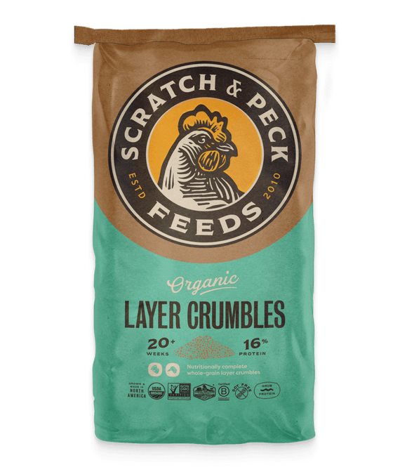 Scratch & Peck Organic Layer Crumble + Grub Protein