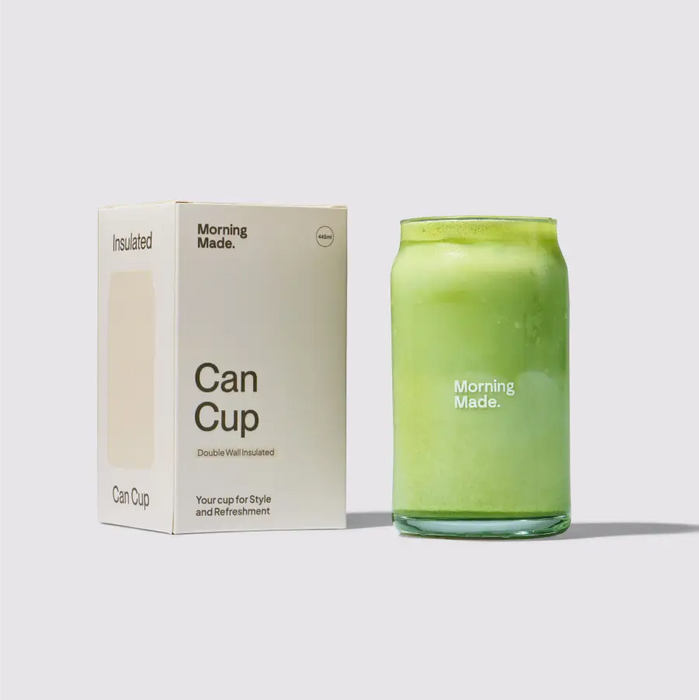 Morning Made Glass Can Cup 445mL