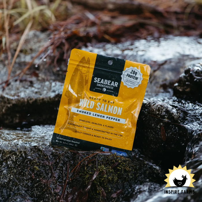 SeaBear Smokehouse Ready-To-Eat Lemon Pepper Pink Salmon