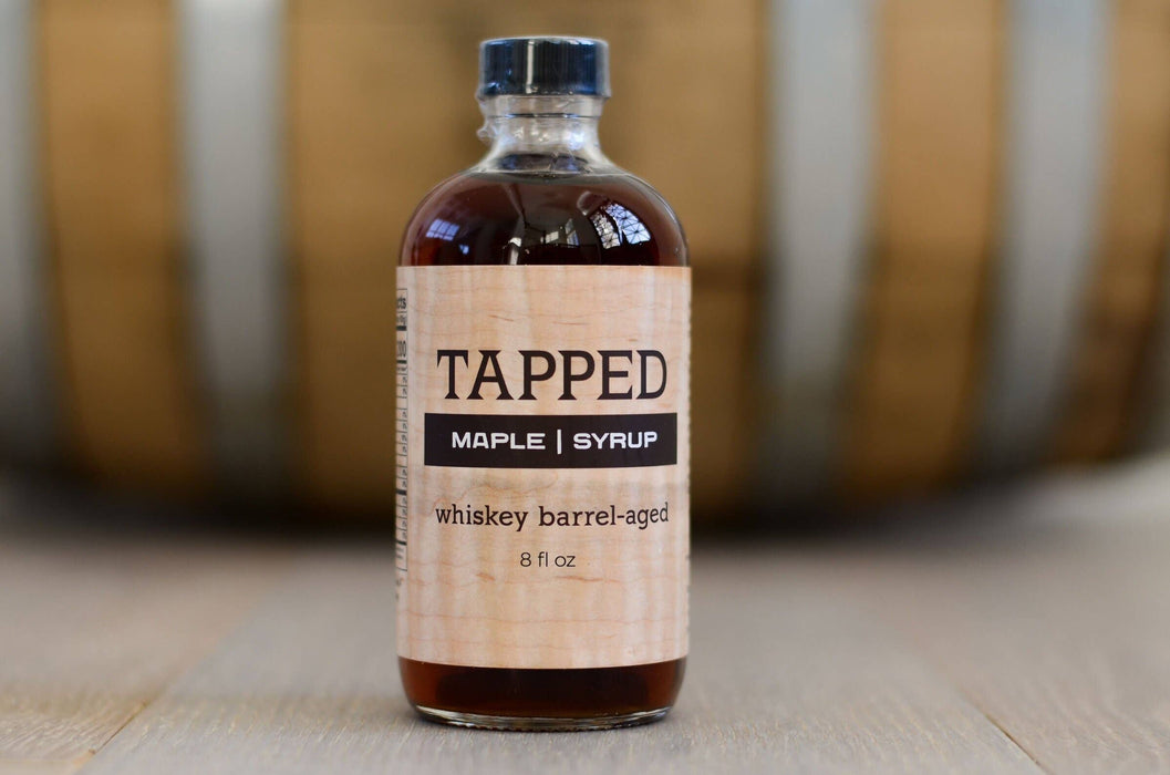 Tapped Maple Syrup, LLC - Whiskey Barrel-Aged Maple Syrup - Half-Pint (8 fl oz)