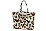 Fluffy Layers™ PVC Tote Bag Country Girl Fashion: Chicken Leopard Spots