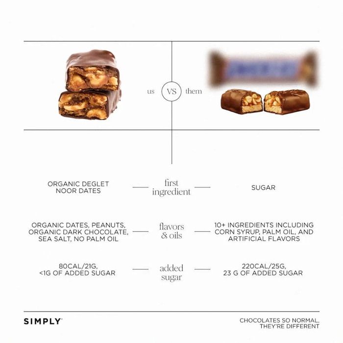 Chocolate Date Bars – Salted Peanut - 4.5 oz