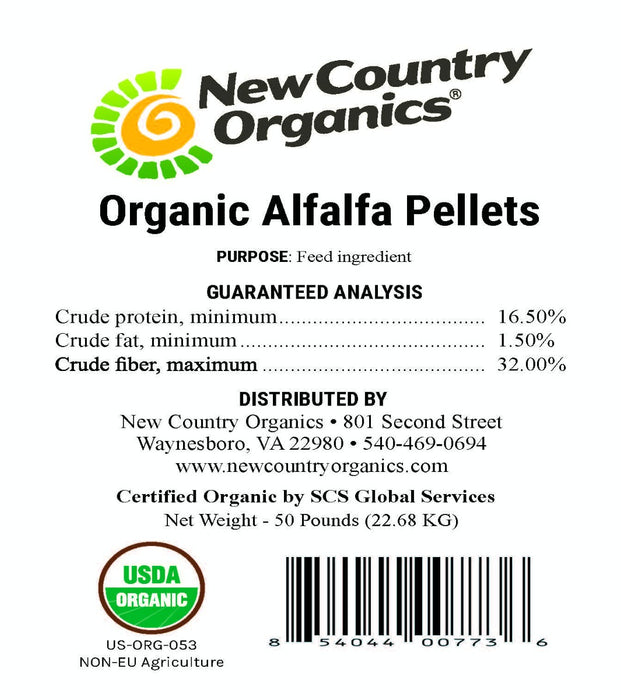 SPECIAL ORDER New Country Organics Alfalfa Pellets