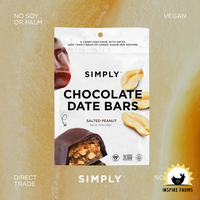 Chocolate Date Bars – Salted Peanut - 4.5 oz