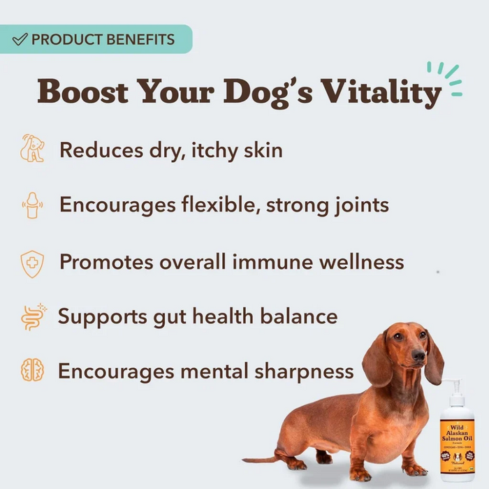 Natural Dog Company Wild Dog & Cat Wild Alaskan Salmon Oil - 16oz