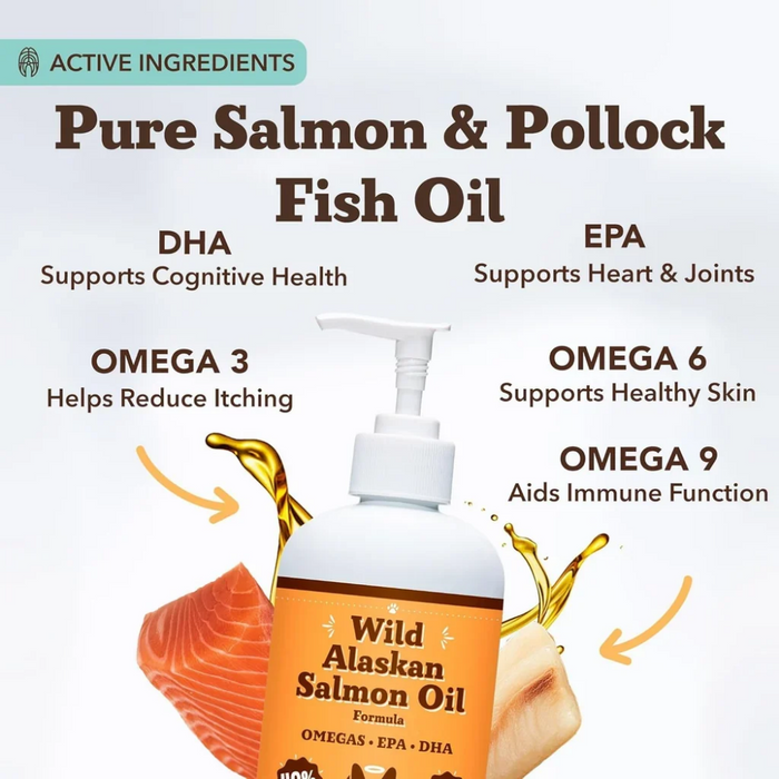 Natural Dog Company Wild Dog & Cat Wild Alaskan Salmon Oil - 16oz